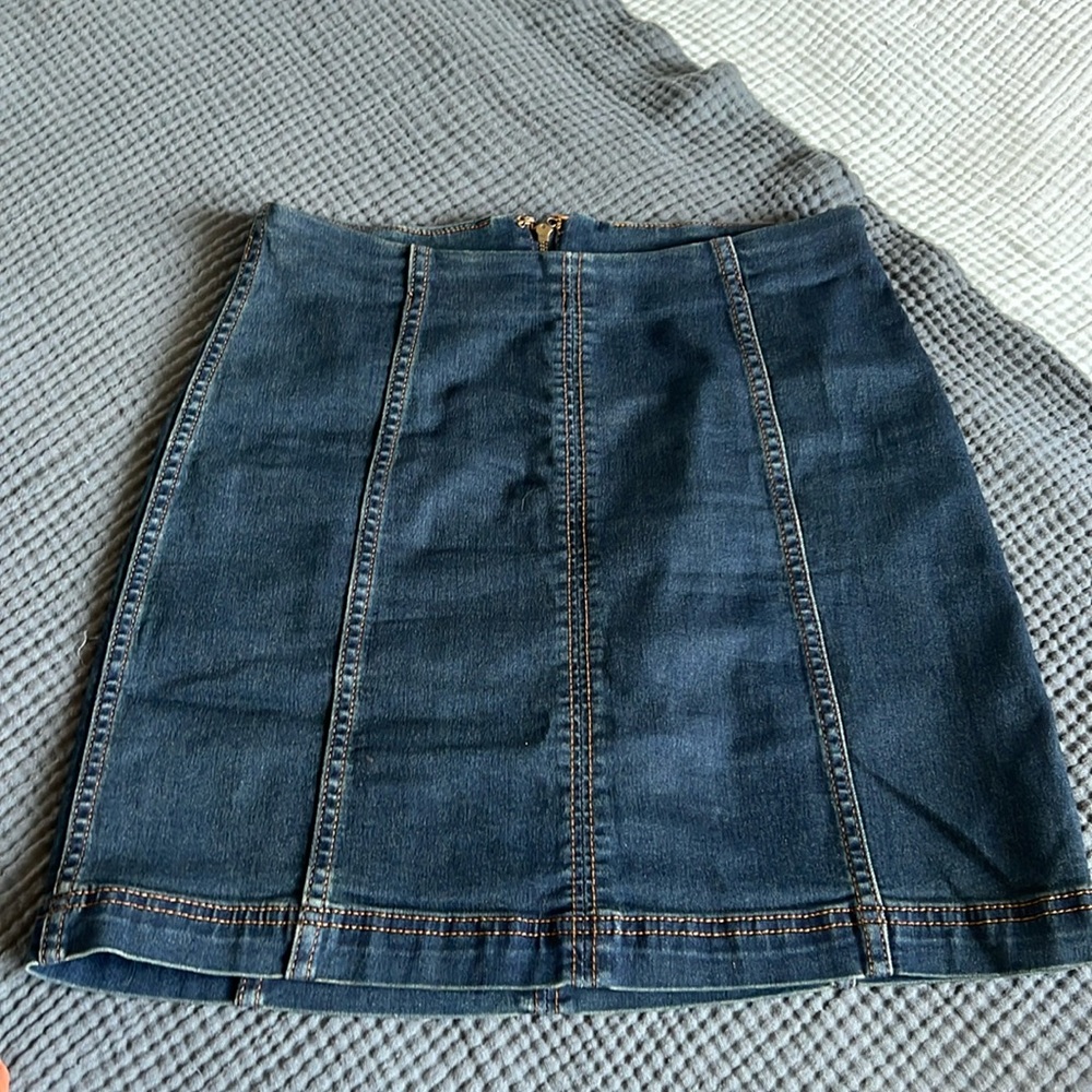 Free people Jean skirt